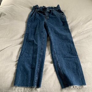 A&F Ultra High Rise Paperbag Mom Jean